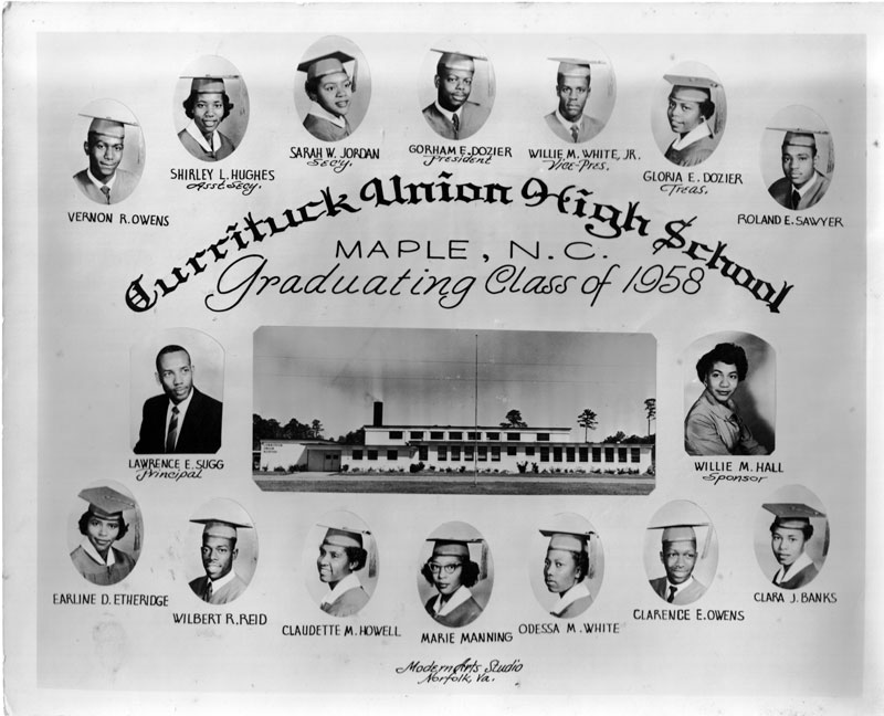 1958 Currituck grads